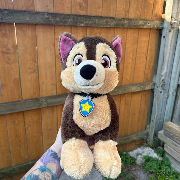Build a‎ Bear Paw Patrol Chase police dog with collar Plush Toy Nickelodeon - Picture 1 of 8